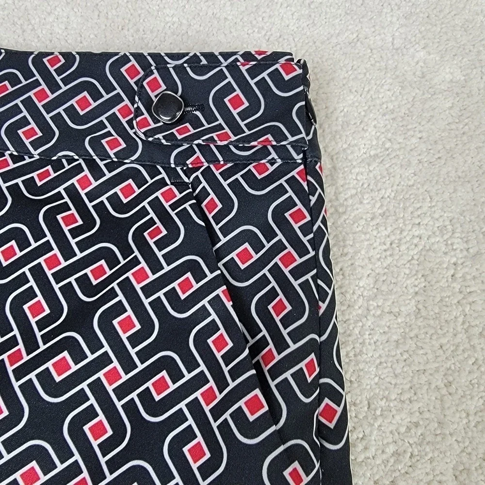 EP Pro‎ Golf Skort Womens 4 Navy Blue Geometric Chain Link Athletic Tennis Skirt